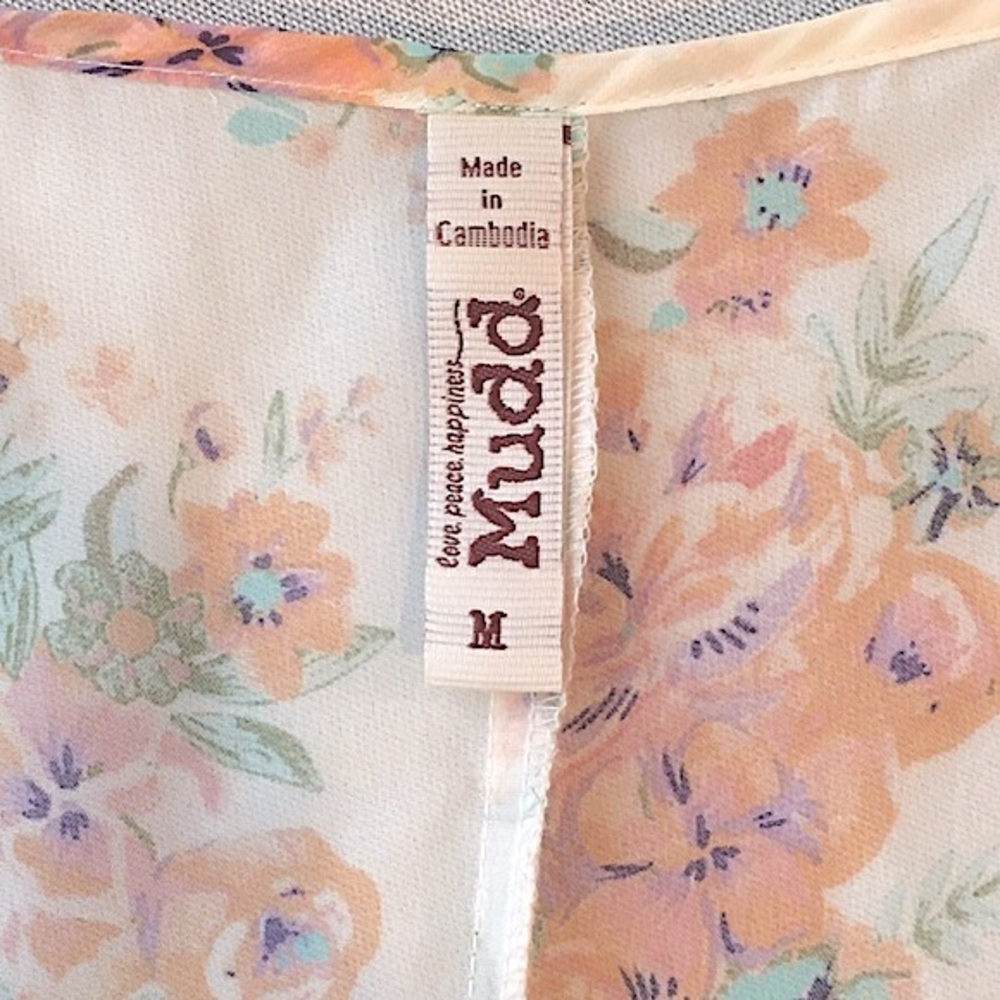 Mudd Floral Chiffron Kimono - Picture 9 of 9